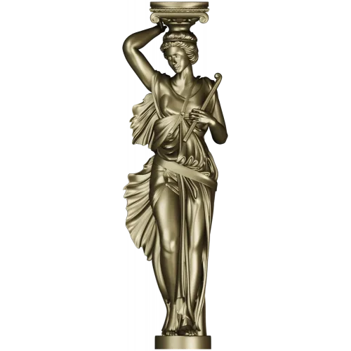 Кариатида-колонна - 3D модель STL для ЧПУ