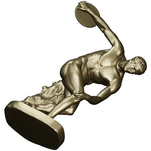 Дискобол - 3D модель для ЧПУ в формате STL