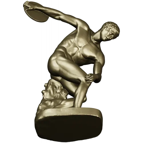 Дискобол - 3D модель для ЧПУ в формате STL