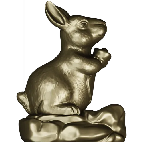Заяц на камне - 3D модель STL для ЧПУ