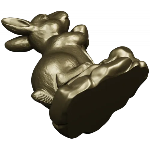 Заяц на камне - 3D модель STL для ЧПУ