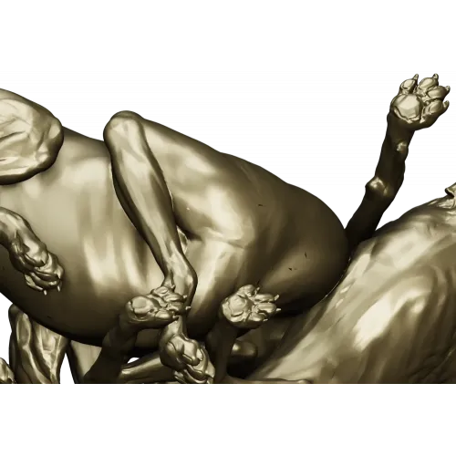 3D модель STL - Играющиеся собаки для ЧПУ фрезера