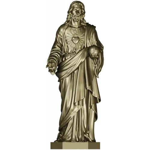 Jesus Statue 3D Model for CNC Milling in STL Format