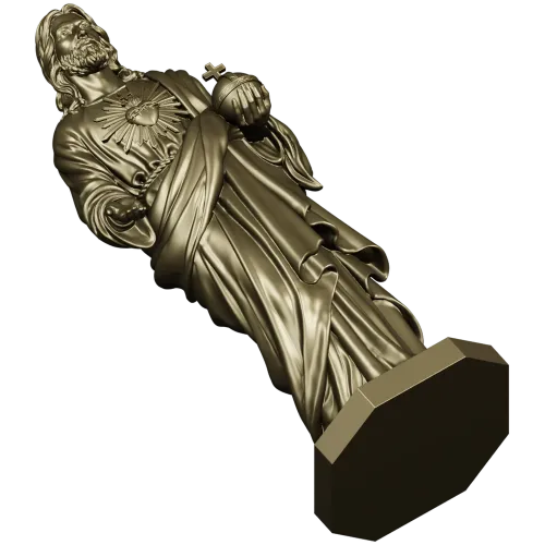 Jesus Statue 3D Model for CNC Milling in STL Format