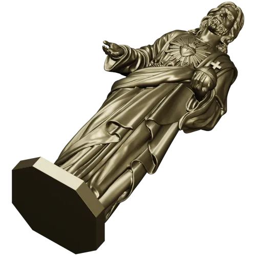 Jesus Statue 3D Model for CNC Milling in STL Format