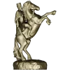 Dynamic Equestrian Warrior 3D Model for CNC