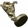 Dynamic Equestrian Warrior 3D Model for CNC