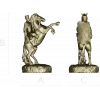 Dynamic Equestrian Warrior 3D Model for CNC