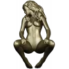 Статуэтка девушки - STL модель для ЧПУ, 3D модель stl для фрезера