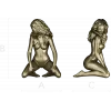 Статуэтка девушки - STL модель для ЧПУ, 3D модель stl для фрезера