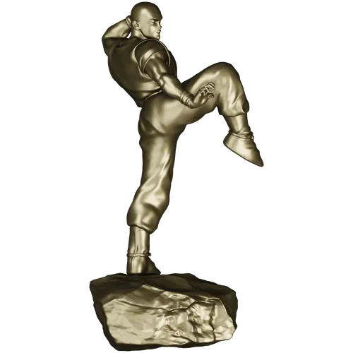 3D модель "Мастер кунг-фу" - STL для ЧПУ
