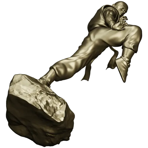 3D модель "Мастер кунг-фу" - STL для ЧПУ
