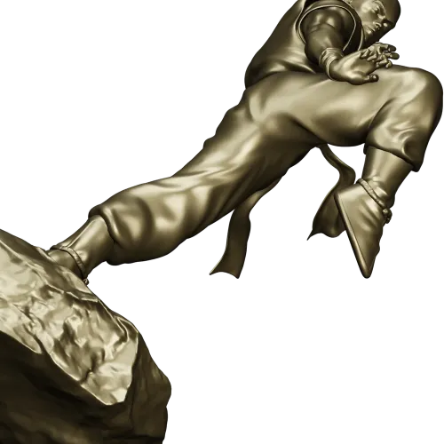 3D модель "Мастер кунг-фу" - STL для ЧПУ