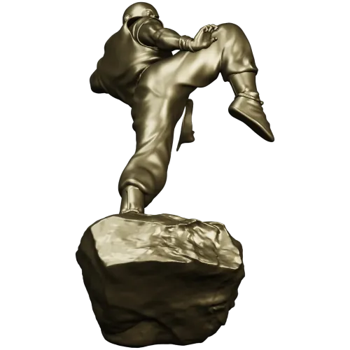 3D модель "Мастер кунг-фу" - STL для ЧПУ