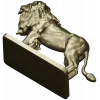 Лев - 3D модель STL для ЧПУ, рельефная статуэтка