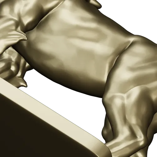 Лев - 3D модель STL для ЧПУ, рельефная статуэтка