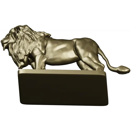 Лев - 3D модель STL для ЧПУ, рельефная статуэтка