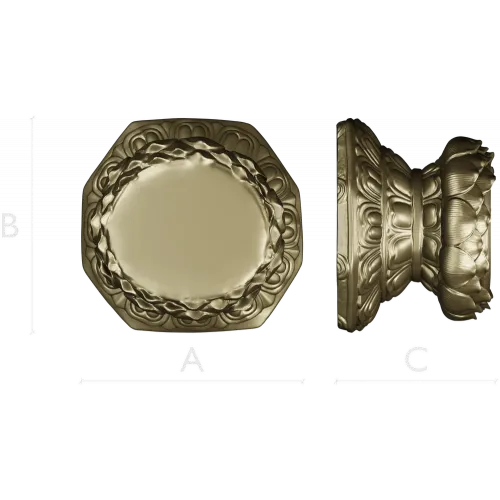 Lotus Pedestal Base 3D Model for CNC Milling STL File