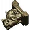 Charming Piglet 3D CNC Model in STL Format