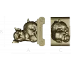 Charming Piglet 3D CNC Model in STL Format