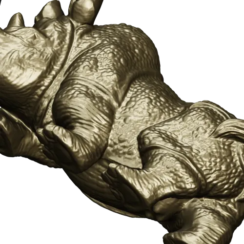 Реалистичная 3D модель носорога в формате STL для ЧПУ