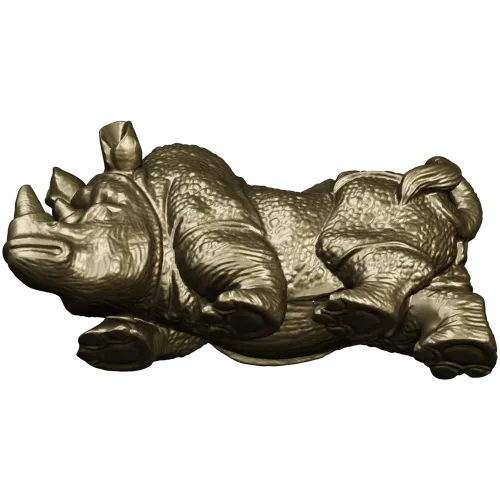 Реалистичная 3D модель носорога в формате STL для ЧПУ