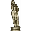 Detailed 3D Model of Nude Woman Sculpture for CNC Milling in STL Format