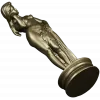 Detailed 3D Model of Nude Woman Sculpture for CNC Milling in STL Format
