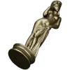 Detailed 3D Model of Nude Woman Sculpture for CNC Milling in STL Format