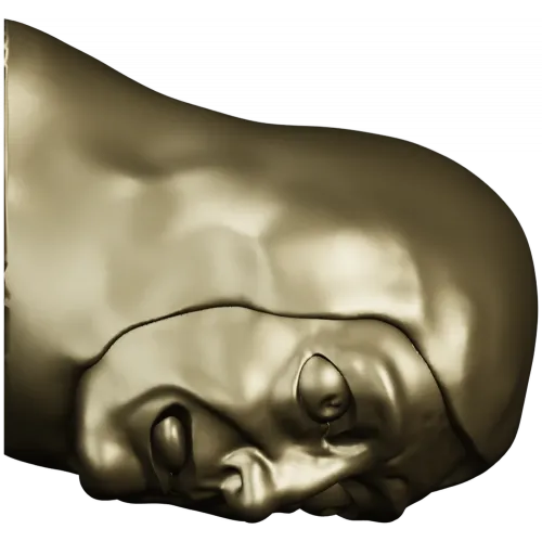 Очаровашка - 3D модель головы ребёнка для ЧПУ (STL)