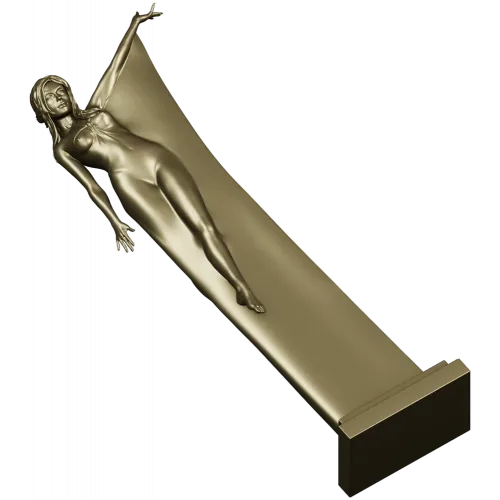 Нимфа в полёте - 3D модель STL для ЧПУ