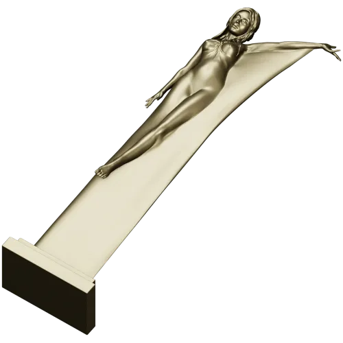 Нимфа в полёте - 3D модель STL для ЧПУ