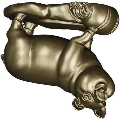 Поросёнок с бочонком - 3D модель STL для ЧПУ