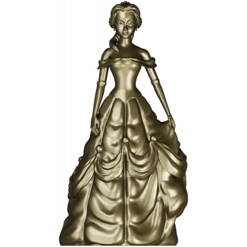 Принцесса в бальном платье - 3D модель (.stl) для ЧПУ