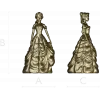 Принцесса в бальном платье - 3D модель (.stl) для ЧПУ