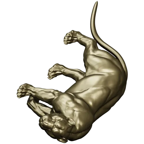 Пума - детализированная 3D модель STL для ЧПУ