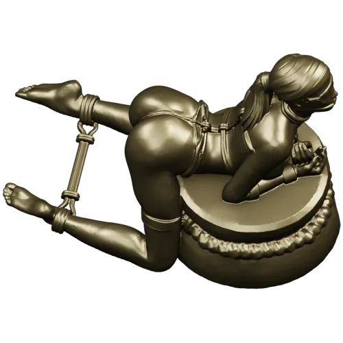 Эротическая скульптура женщины на подушке - 3D модель STL для ЧПУ