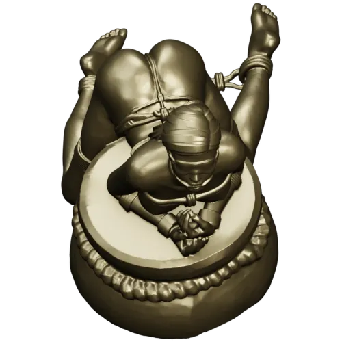 Эротическая скульптура женщины на подушке - 3D модель STL для ЧПУ