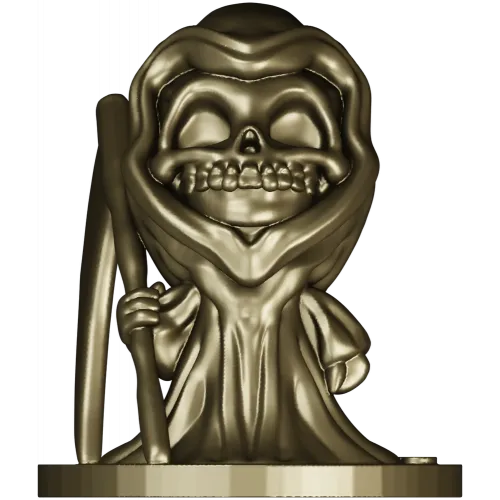 Whimsical Grim Reaper STL Model for CNC