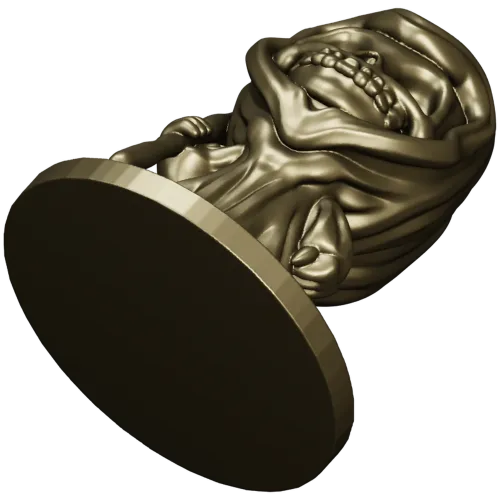 Whimsical Grim Reaper STL Model for CNC