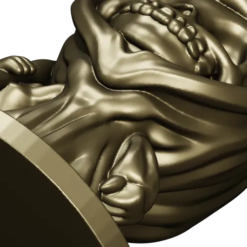 Whimsical Grim Reaper STL Model for CNC