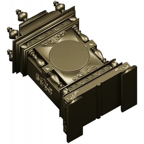 Пьедестал с медальоном - 3D модель STL для ЧПУ
