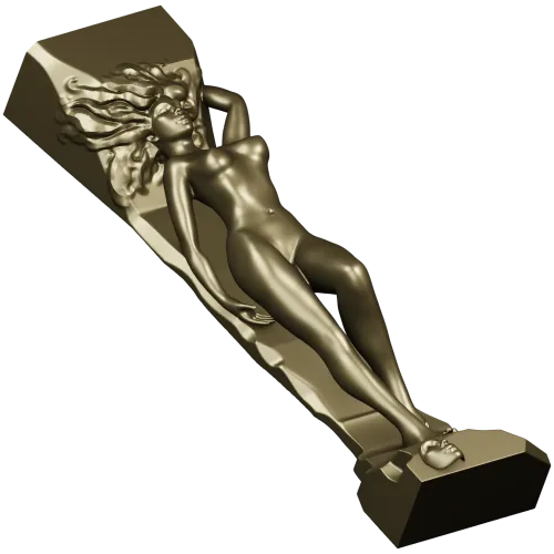 3D модель STL - Нимфа для фрезерной резьбы на ЧПУ