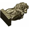 Статуэтка льва со щитом - 3D модель STL для ЧПУ
