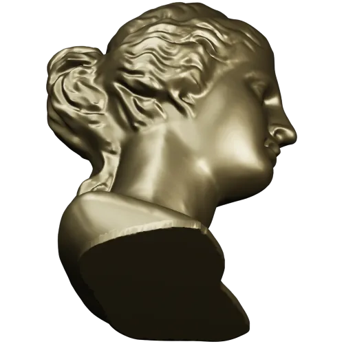 Античная женская голова - STL модель для ЧПУ