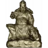 3D STL Model of Seated Ancient Warrior Figurine for CNC Milling