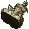 3D STL Model of Seated Ancient Warrior Figurine for CNC Milling