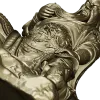 3D STL Model of Seated Ancient Warrior Figurine for CNC Milling