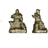 3D STL Model of Seated Ancient Warrior Figurine for CNC Milling