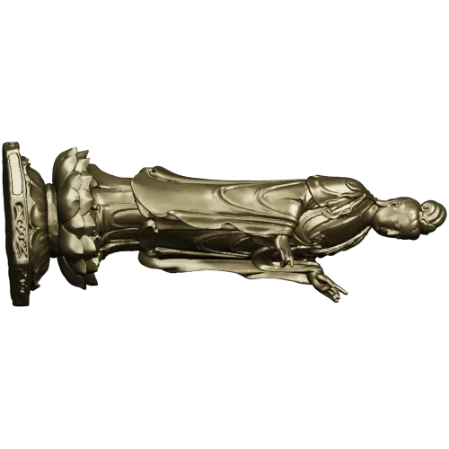 Detailed Religious Statuette 3D Model STL for CNC Milling